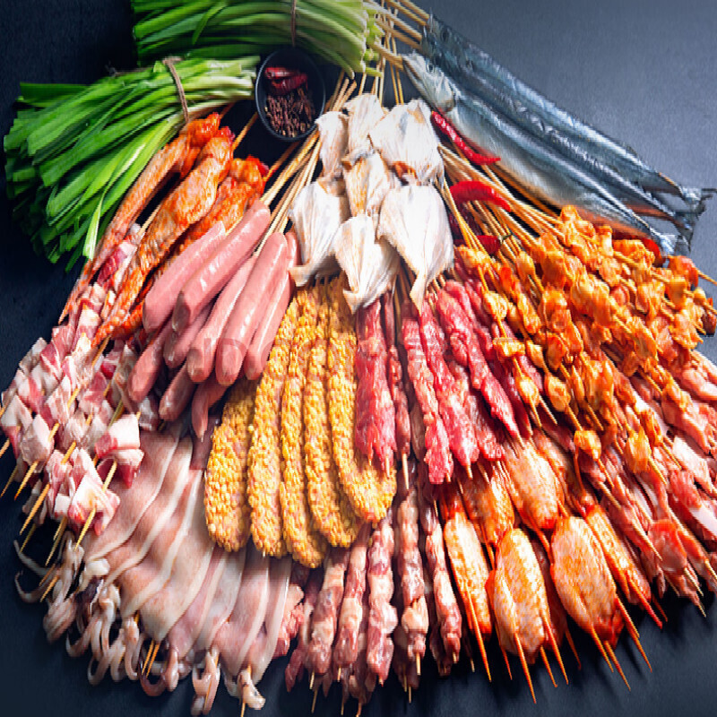 棠鲜生 烤串半成品烧烤串串 新鲜5-6人肉串食材 家用烤肉套餐 4斤装