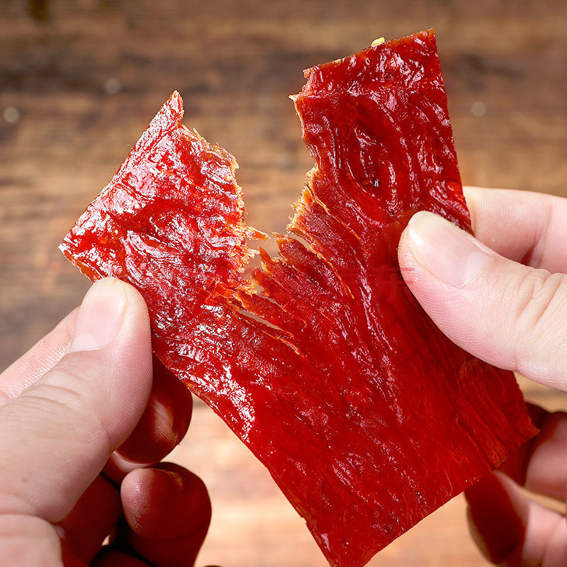 原切猪肉脯猪肉干熟食肉干片散装即食品肉脯下酒菜网红小零小吃 原味