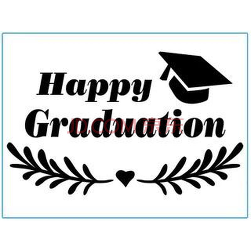 黑色happy graduation 毕业快乐3张
