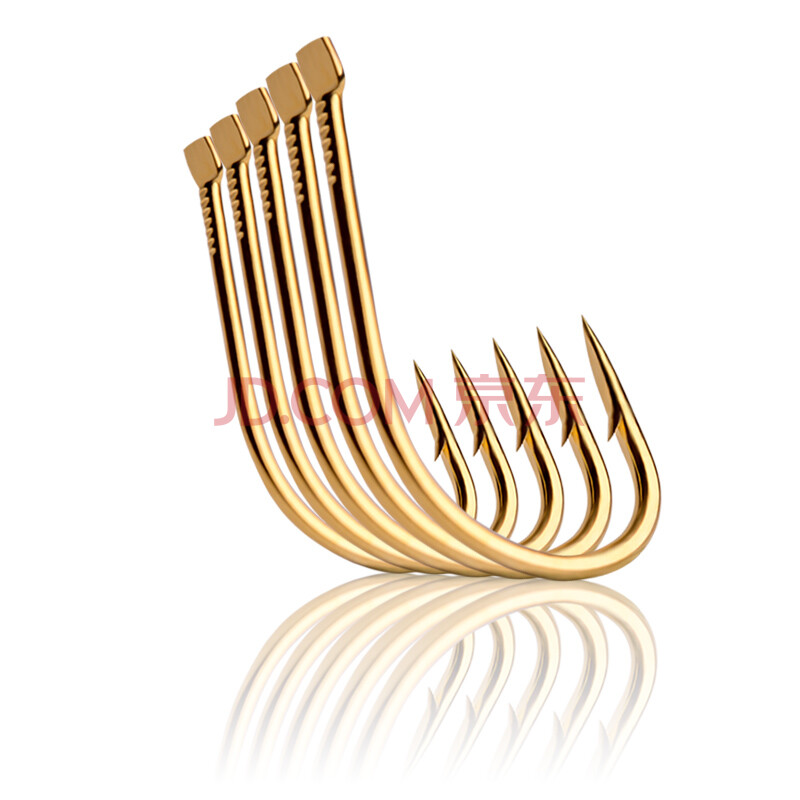 欧贝丝特渔具鱼钩成品倒刺防脱垂钓鲫鱼不跑鱼鱼具鱼钓筏钓钩 双锐金