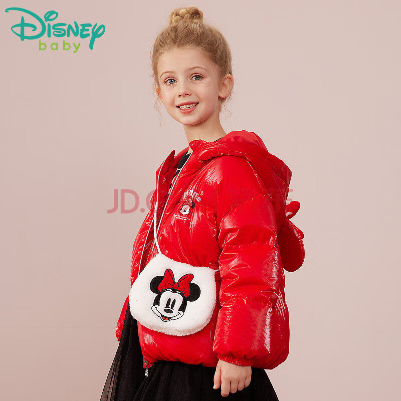 disney baby 【迪士尼卡通包包】21新柔软萌趣女童包包羊羔绒斜挎包