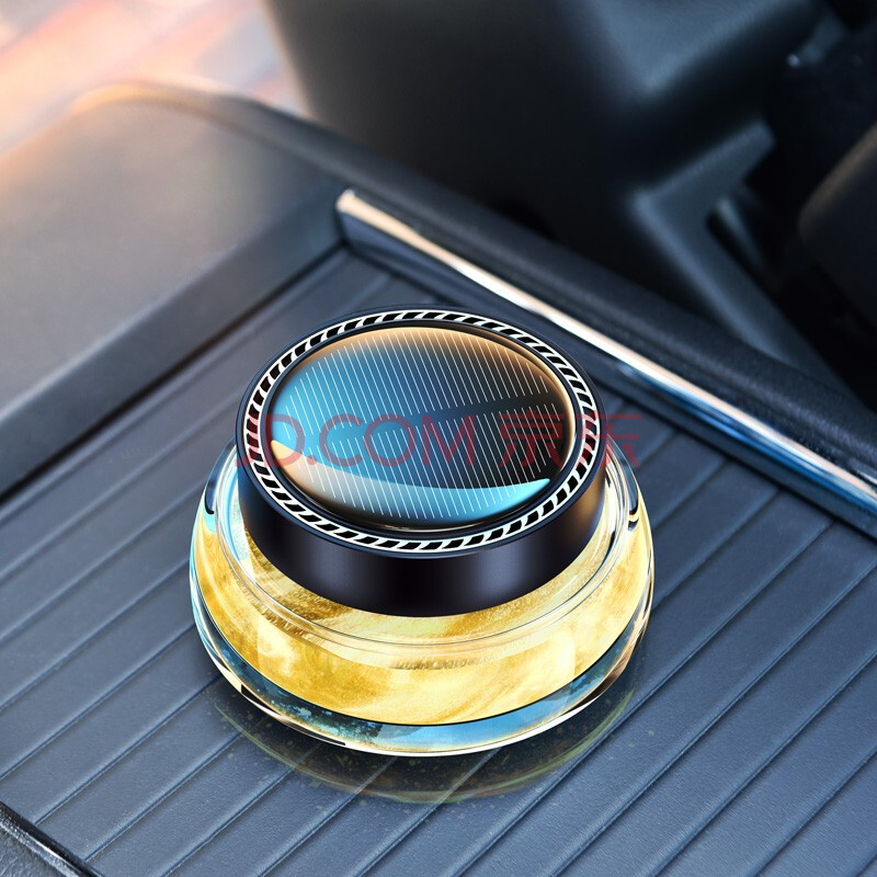 一粒 车载香水古龙 太阳能汽车香薰机车内用/上摆件光动能装饰用品