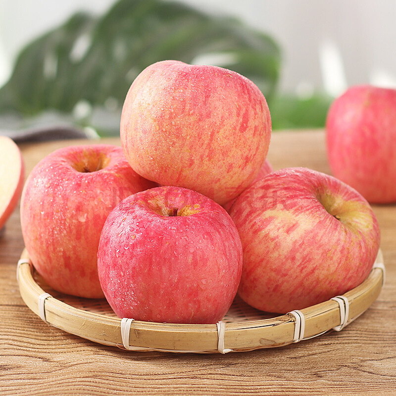 山东烟台栖霞红富士苹果新鲜水果 9斤 85mm(含)-90mm(不含)