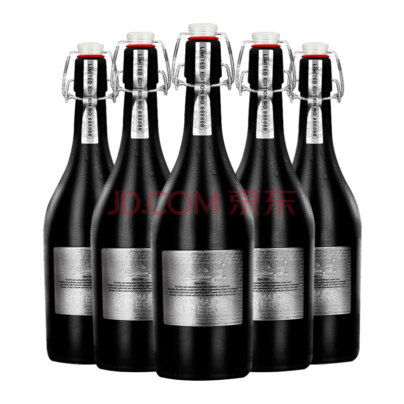 百威(budweiser)百威啤酒甄藏798ml*5瓶装精酿啤酒 百威精酿大师