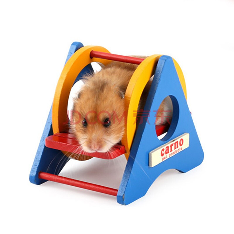 carno仓鼠木制玩具金丝熊宠物diy彩虹秋千小宠玩具仓鼠用品rj153