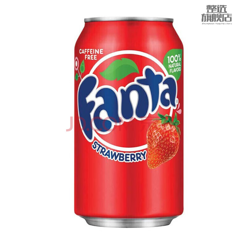 cola咖啡因原味香草樱桃可乐碳酸饮料苏打水果味饮料 芬达草莓味x12支