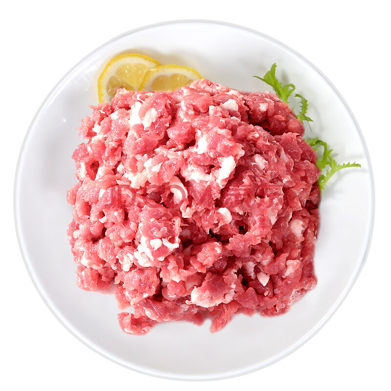 猪肉馅新鲜手剁猪五花肉馅土猪肉馅生鲜类猪碎肉沫包子食材 3斤