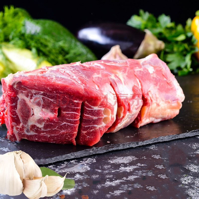 杞羊鲜 宁夏滩羊肉 生鲜 羔羊脖子1000g/袋 羊脖骨羊脖子切片羊肉生鲜