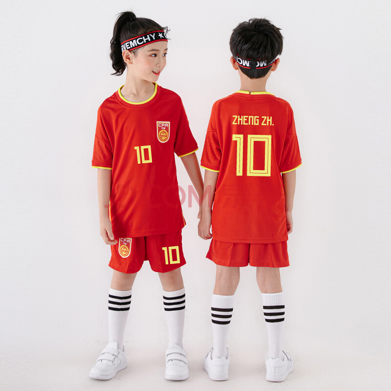 儿童足球服套装男孩小学生训练队服定制女童幼儿园中队少儿球衣 其他