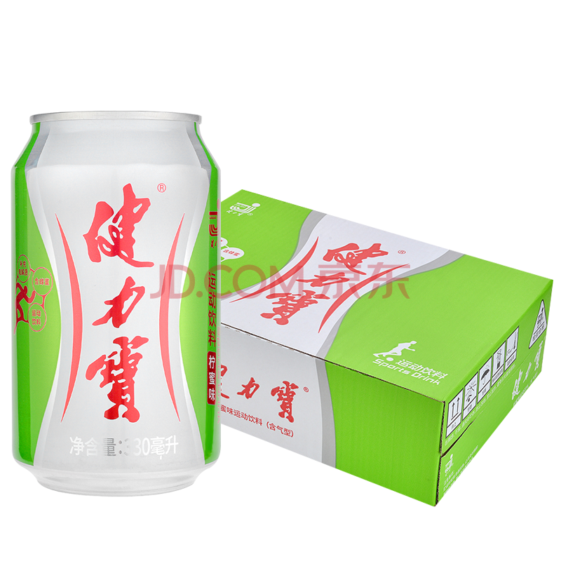 健力宝中国味道饮料 柠蜜味运动碳酸饮料330ml*24罐