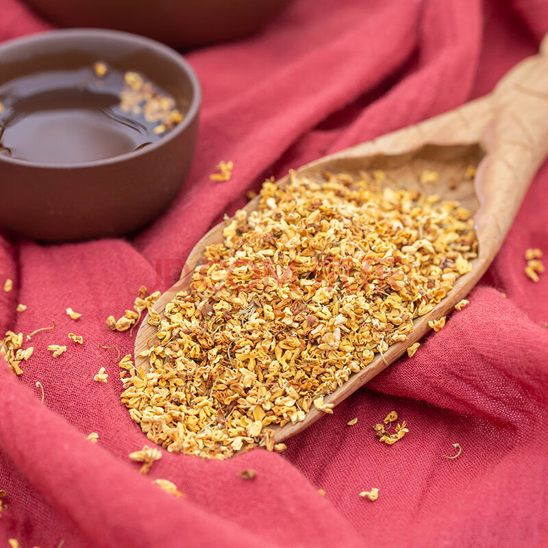 物喜食材桂花茶干桂花非丁香叶桂花茶养花草茶木樨茶金桂花茶 木樨35g