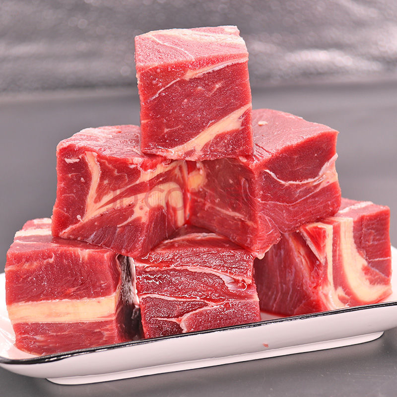 果鲜岛 牛腩块 生鲜牛肉 新鲜冷冻调理牛腩肉牛腩粒 4斤