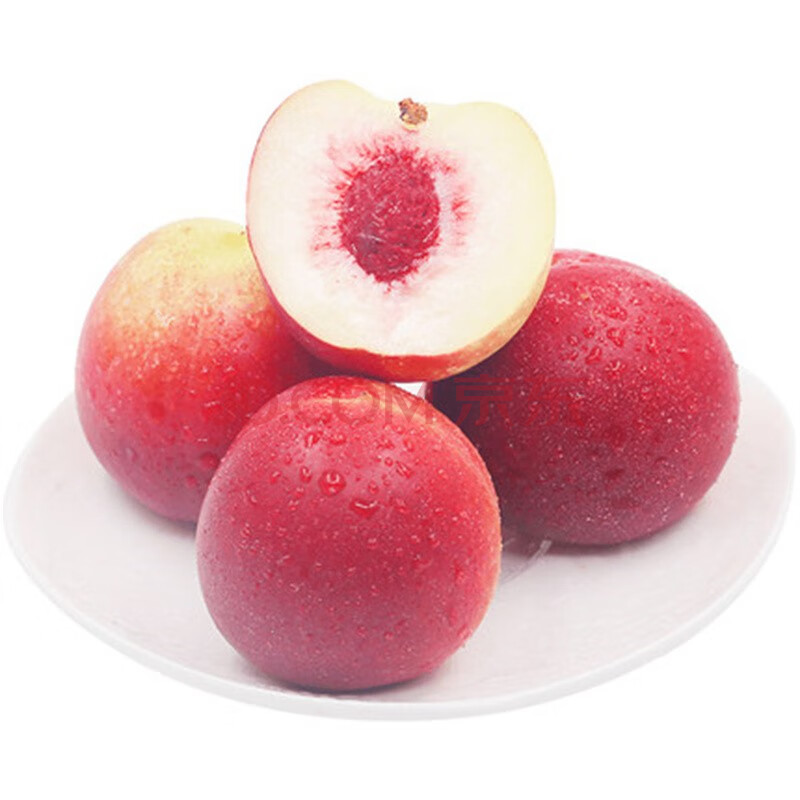 珍珠枣油桃 新鲜油桃 脆硬 白心白肉小桃子 水果应当季孕妇 5斤【图片