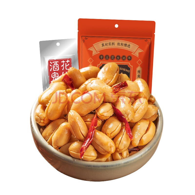 百世兴 酒鬼麻辣花生120g坚果炒货休闲网红零食下酒菜花生米