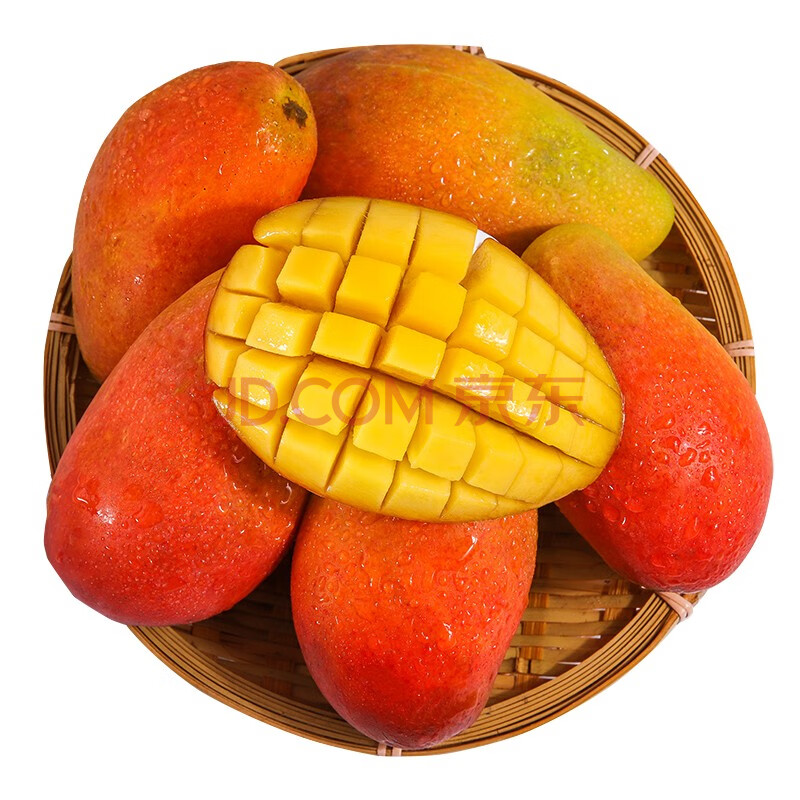 花盐街 海南贵妃芒红金龙芒 尝鲜小果装 2斤装 单果50-80g