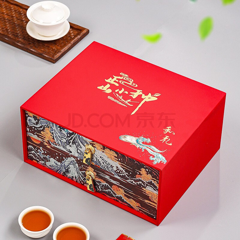 新茶武夷山正山小种红茶高山烟熏小种浓香型散装500g小泡装礼盒装