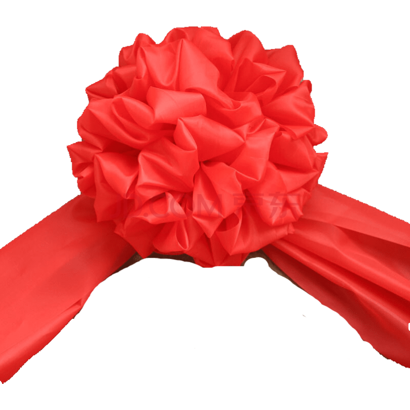 红绸子大红花 结婚用品红球 大红花球 婚车颁奖表彰会