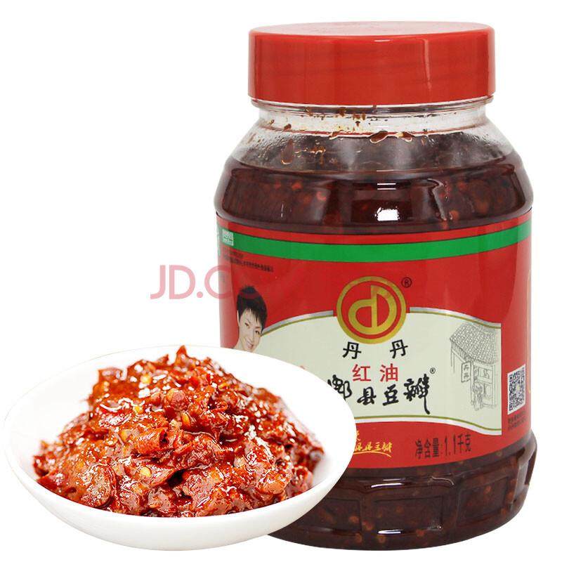 丹丹郫县红油豆瓣酱1.1千克烧菜豆瓣酱红油豆瓣 炒制火锅豆瓣