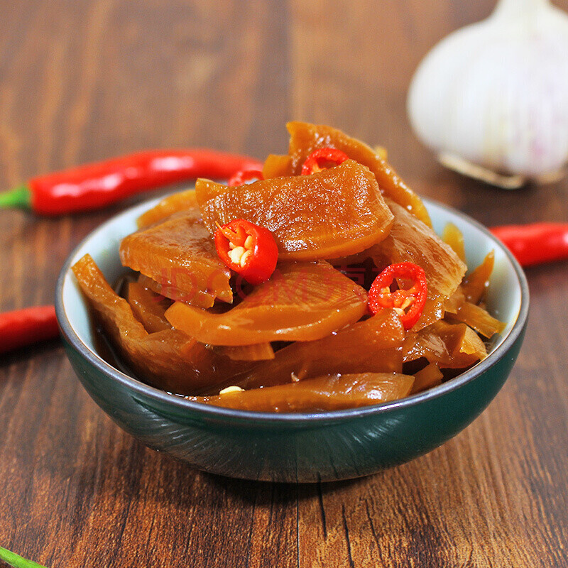 萝卜咸菜甜脆爽脆菜脯海南酱脆萝卜条咸菜脆甜辣淹咸菜450g