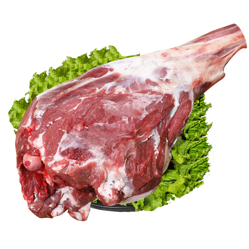 农家散养新鲜现杀羊肉羊腿肉羔羊剔骨纯羊肉 生鲜 烧烤肉串 5斤羊腿
