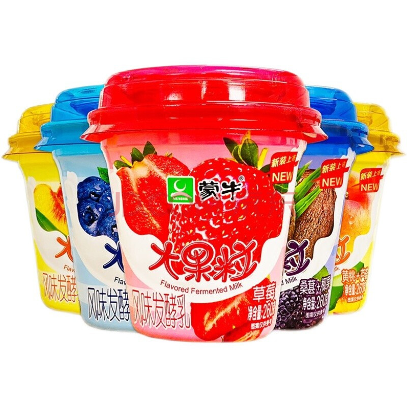 蒙牛大果粒酸奶 风味发酵乳260g多口味可选 混合味 6杯
