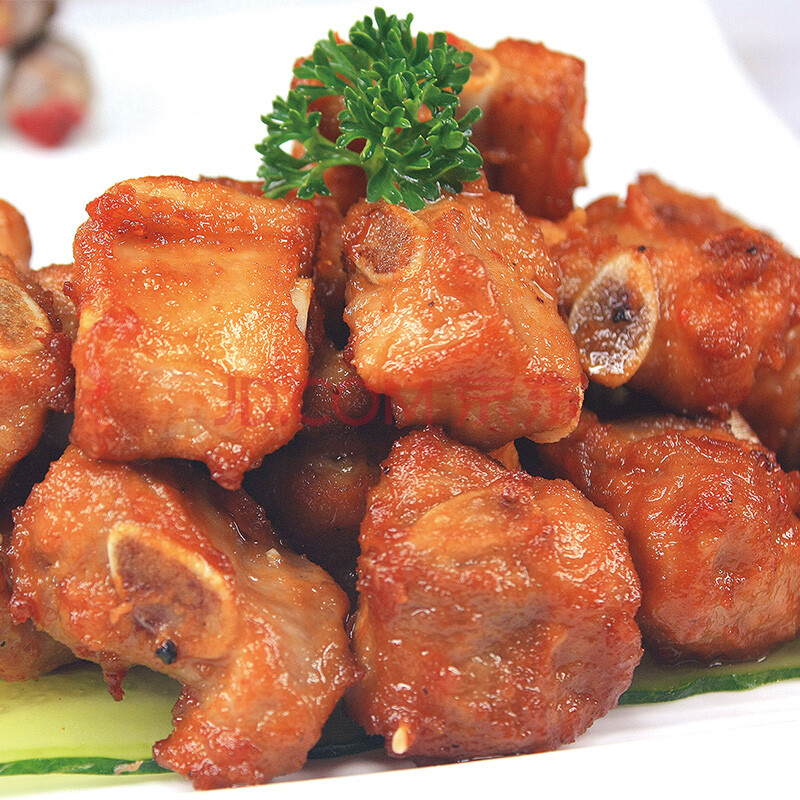 如意三宝蒜香小排400g排骨油炸猪排腌制肋排酒店餐饮半成品特色菜