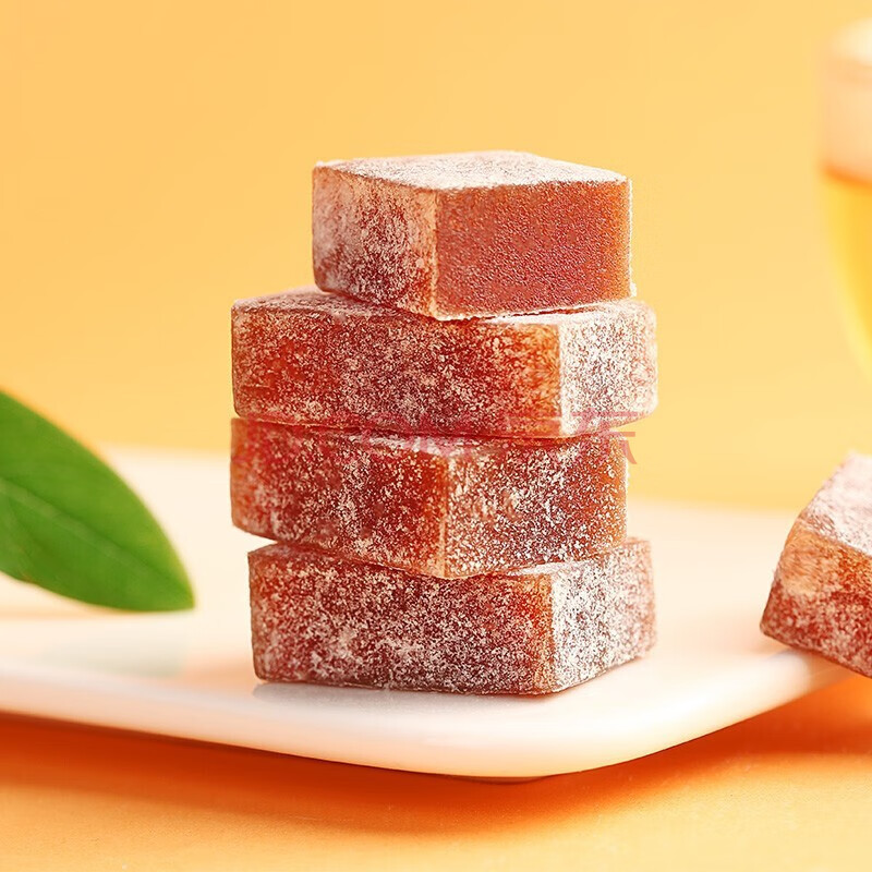 百草味-山楂片山楂块儿童零食小包装 酵素山楂108gx3盒