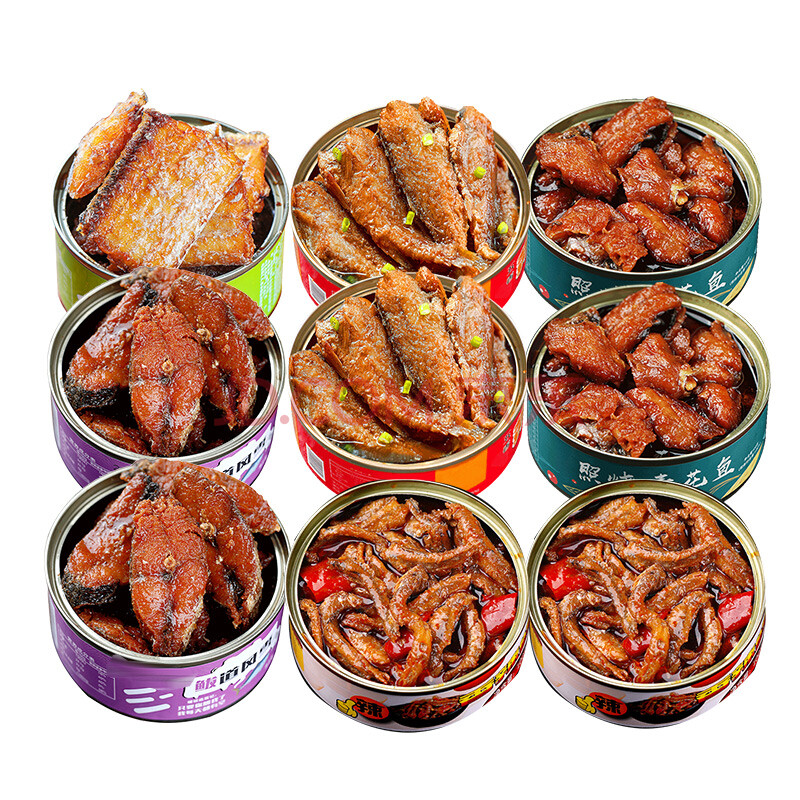 鱼罐头豆豉鱼新鲜即食五香带鱼罐头海鲜熟食香辣大鲅鱼黄花鱼鲭鱼