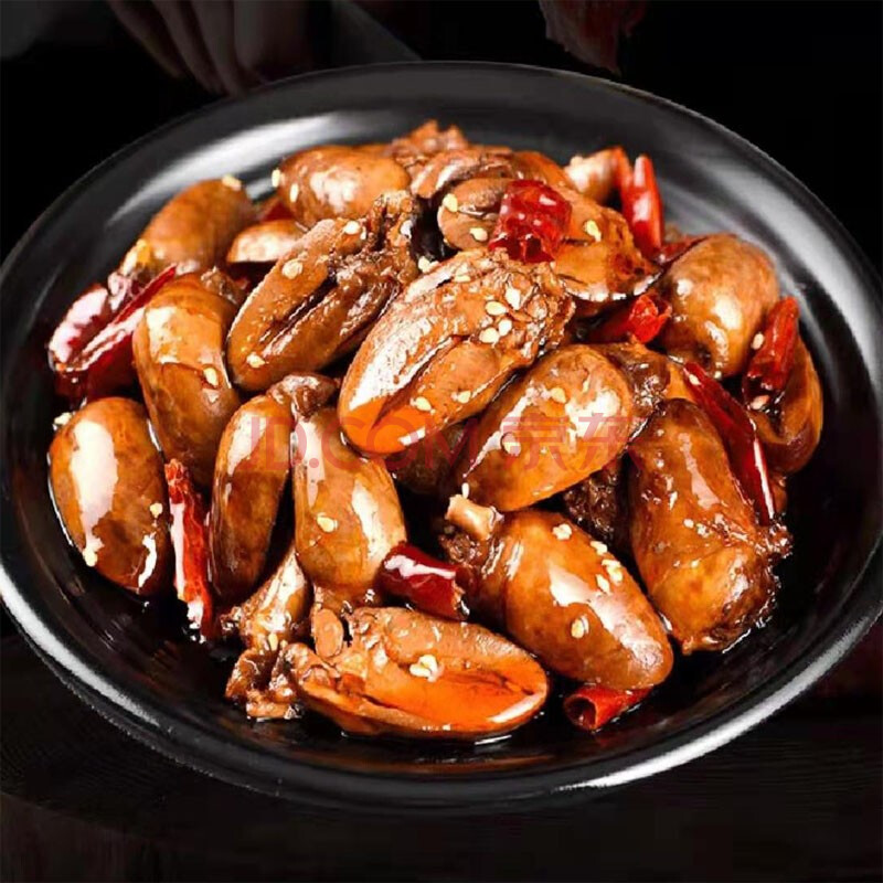 汤老鸭 香辣味鸭心老汤老鸭黑鸭味鸭心休闲香辣卤味包装零食 1袋有3-4