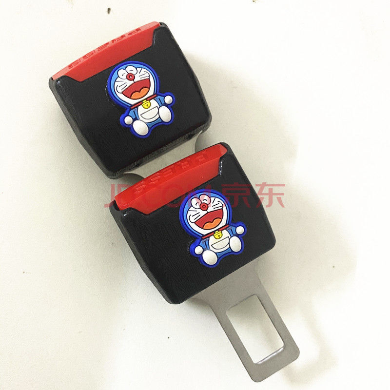 适用于 汽车安全带多功能卡头卡通扣头卡口抠插卡通用型 哆啦a梦大笑