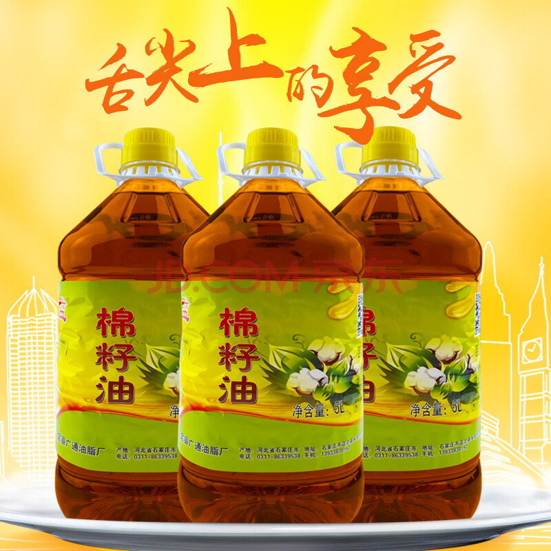 棉籽油 卫生油 5l9.2斤 新疆原料原味营养健康精炼食用油