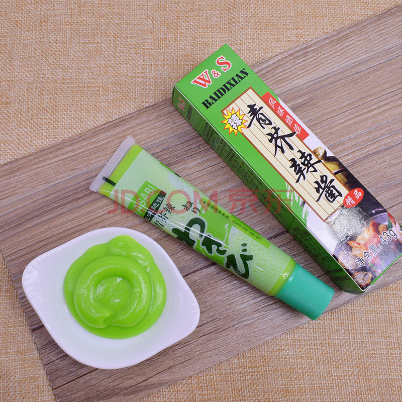 青芥末膏海鲜三文鱼寿司调料青芥辣酱辣根调味 青芥辣酱43g*10支