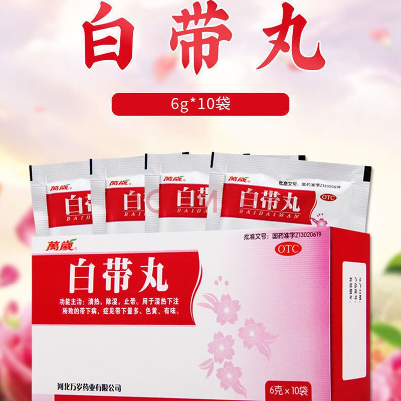 白带丸 6g*10袋 清热 除湿 止带 用于湿热下注所致的带下病 带下量多