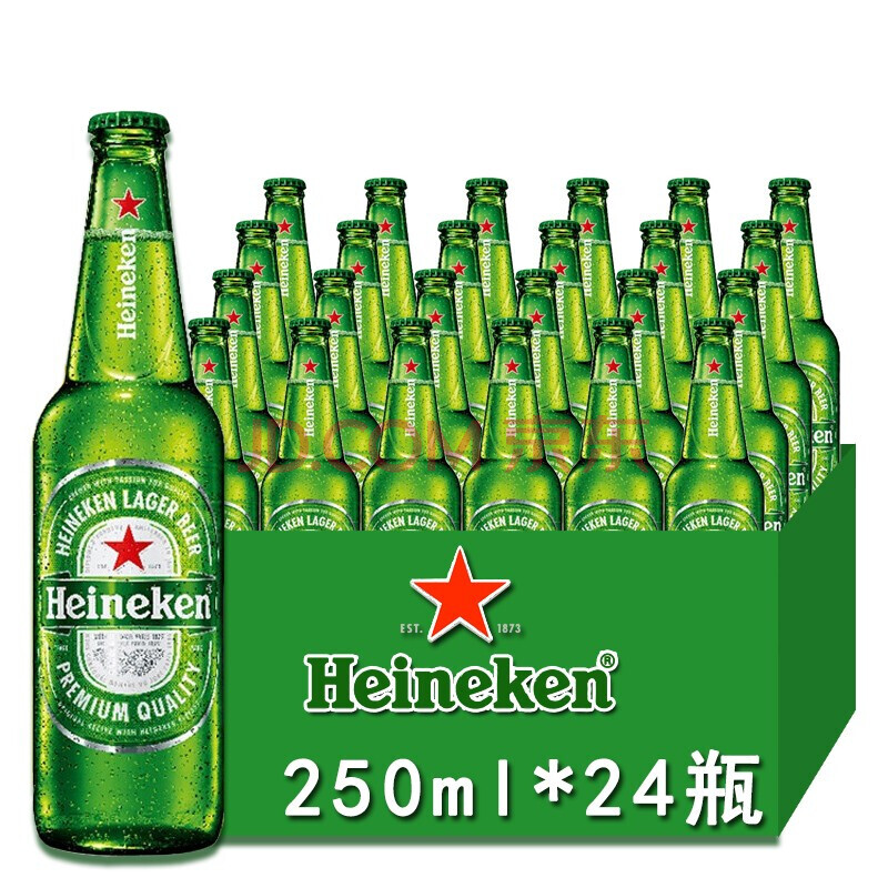 喜力(heineken)啤酒 原裝進口經典風味黃啤 喜力小星星250ml單瓶