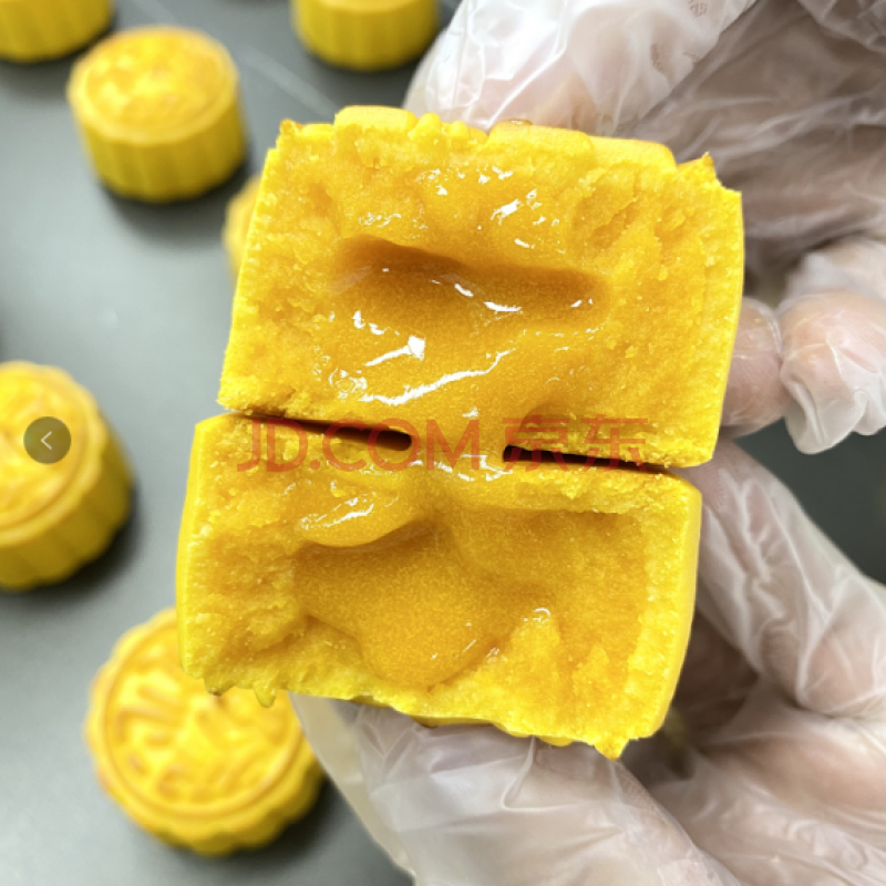 5折 广式流心奶黄月饼多口味港式手工传统糕点奶黄蛋黄流沙中秋礼盒装