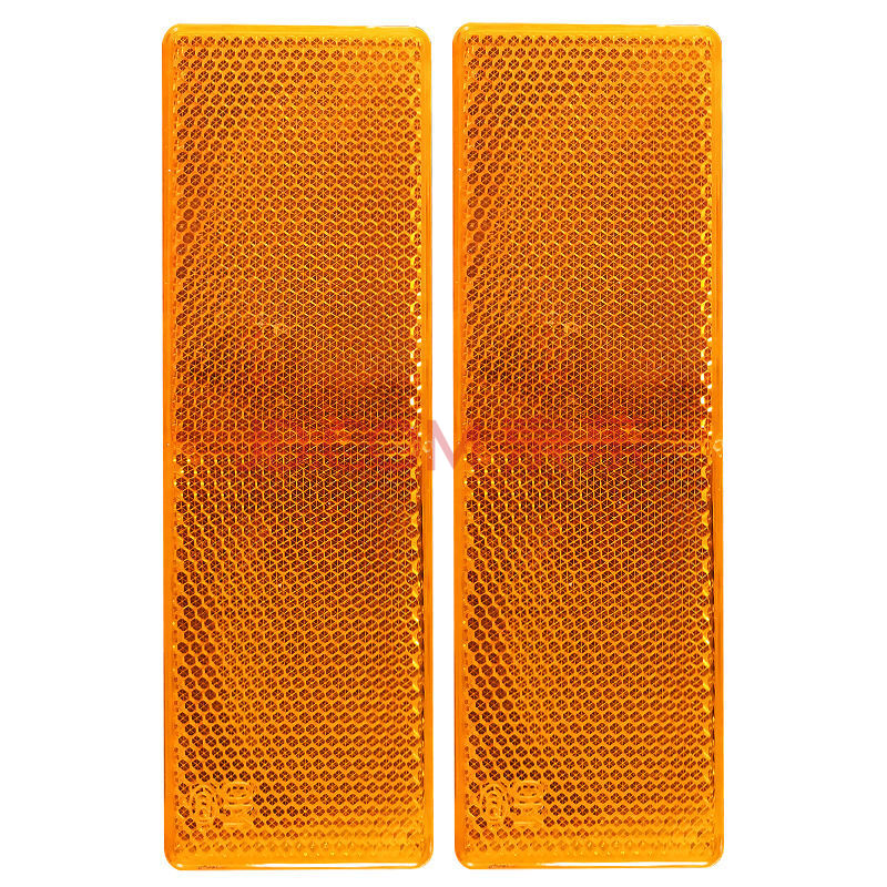 农用车回复反射器黄色反光板汽车反光标塑料高亮夜间警示标识贴 黄色