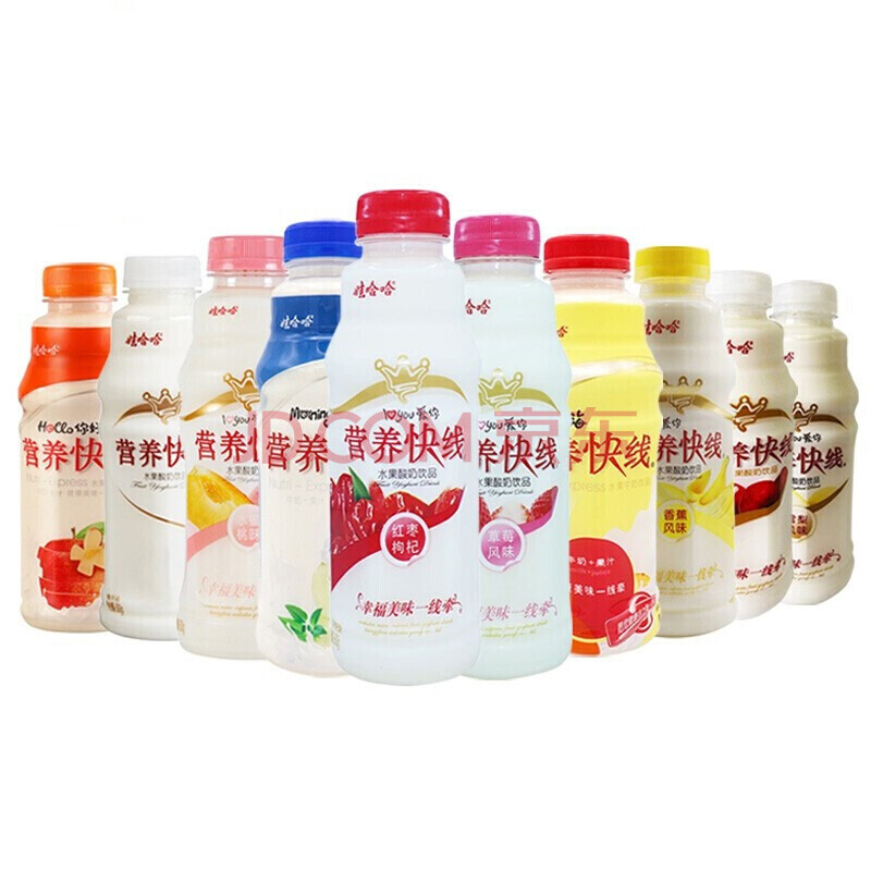 哈哈营养快线多口味多规格可选500g*15瓶整箱早餐奶