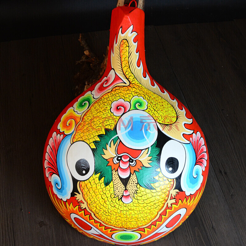 装饰挂件国粹京剧脸谱面具中国风马勺中国特色礼品送老外 红底龙王