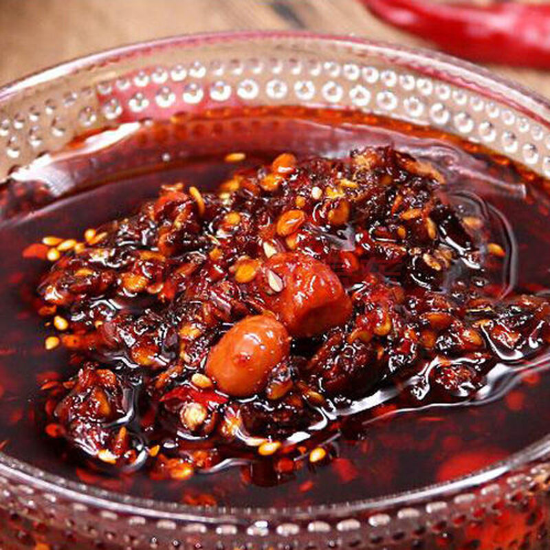 遵义红油辣子 花生辣椒油 油泼辣子油辣椒蘸水 500克花生油辣椒(瓶装)