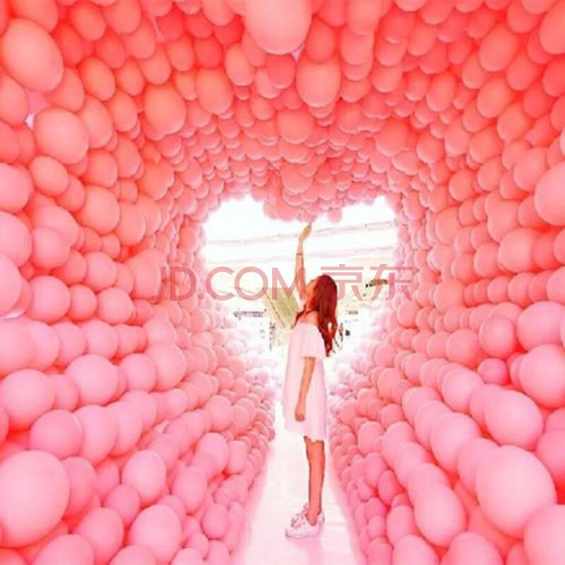 加厚马卡龙气球批发儿童结婚婚庆派对网红生日装饰场景布置 粉色50个
