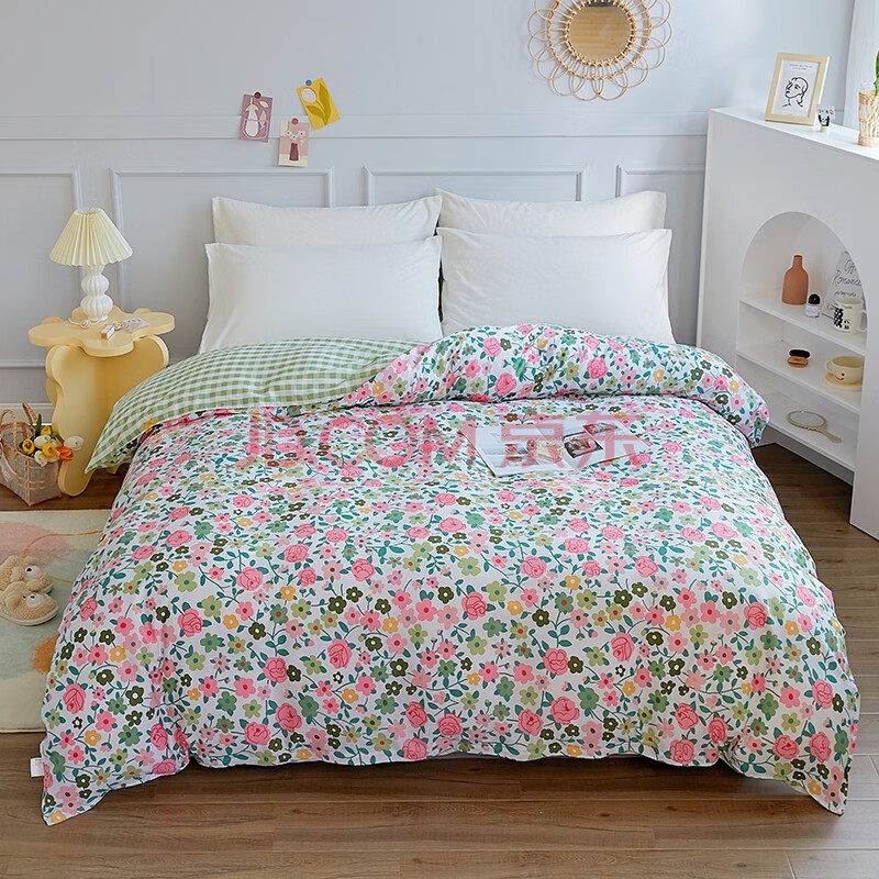 樱花家纺单件被套 纯棉单人被罩加厚全棉布料环保印染工艺 花满园 200
