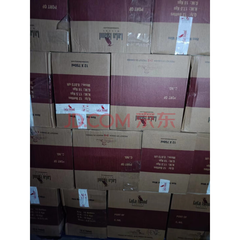 js2：加拿大进口红酒10箱（120瓶），750ml/瓶 ，酒精度12度，2012年