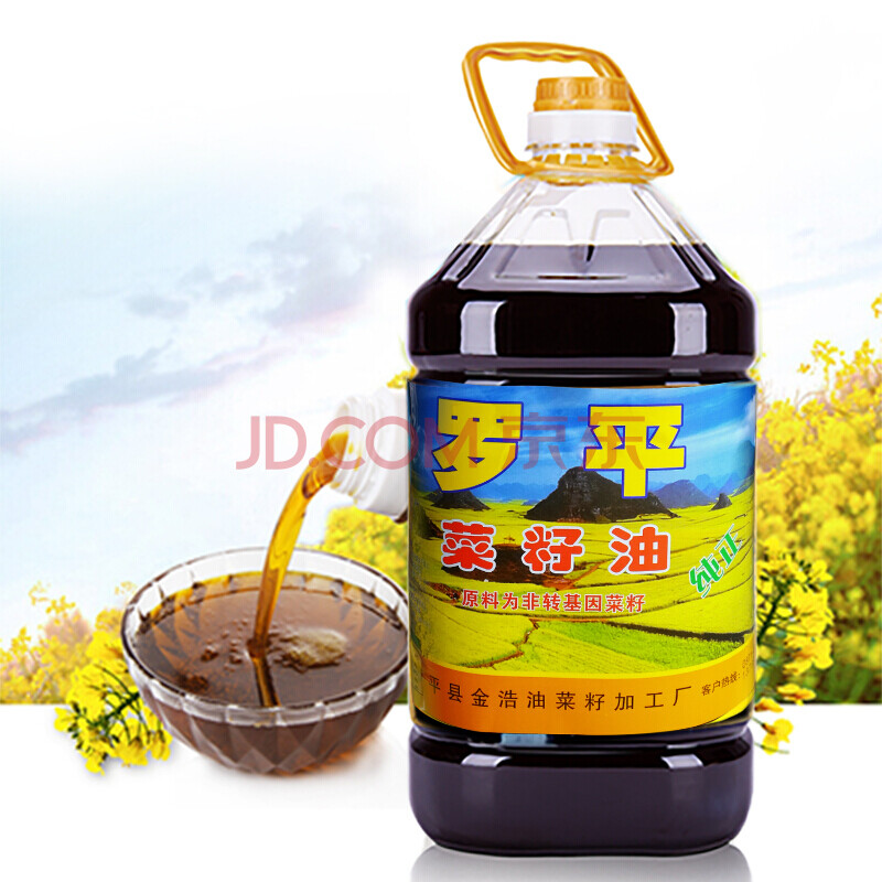 菜籽油 雲南特產羅平菜籽油5l植油純香菜油食用油