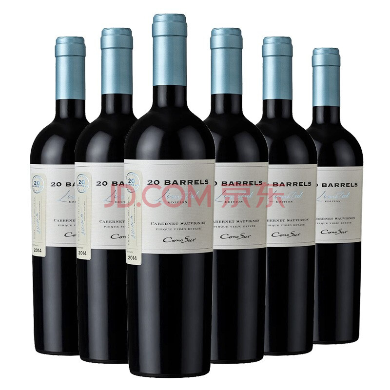 柯诺苏 智利原瓶进口红酒送礼 cono sur 20桶限量版赤霞珠干红葡萄酒