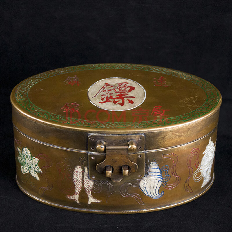 z11 《暗八宝错银首饰盒》(荣宝斋监制,暗八宝图寓意吉祥幸福圆满)