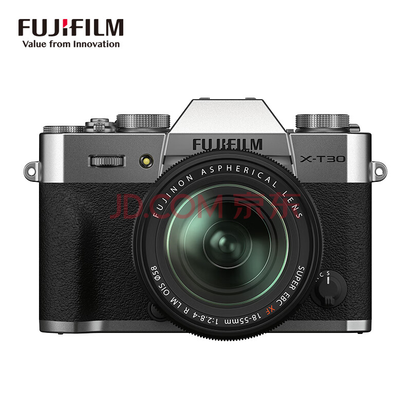 富士（FUJIFILM）X-T30 IIXT30 II 微单相机 套机（18-55mm镜头 ) 银色 2610万像素 18种胶片模拟 视频提升(富士康事件),富士（FUJIFILM）X-T30 II/XT30 II 微单相机 套机（18-55mm镜头 ) 银色 2610万像素 18种胶片模拟 视频提升,第1张