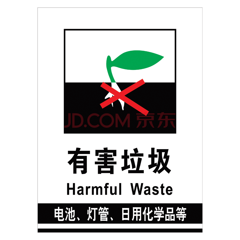 定制垃圾桶标签垃圾桶垃圾分类标志标识牌可回收垃圾提示标示牌户外