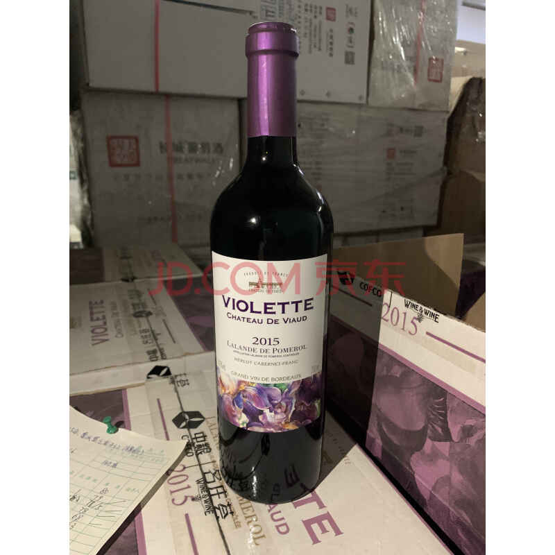 JY51528--【2箱12瓶】法国雷沃堡之花干红2015年