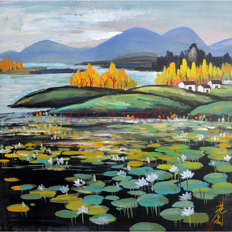 r731 林风眠 《风景》