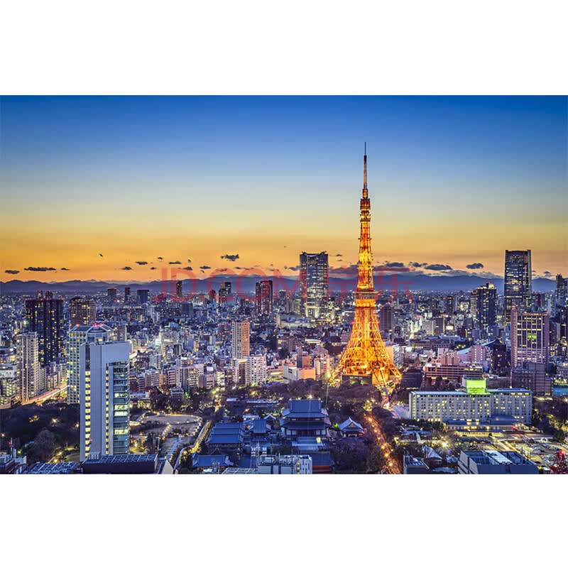 世界著名浪漫风景城市建筑欧美中国上海风光 东京铁塔黄昏(配大图)